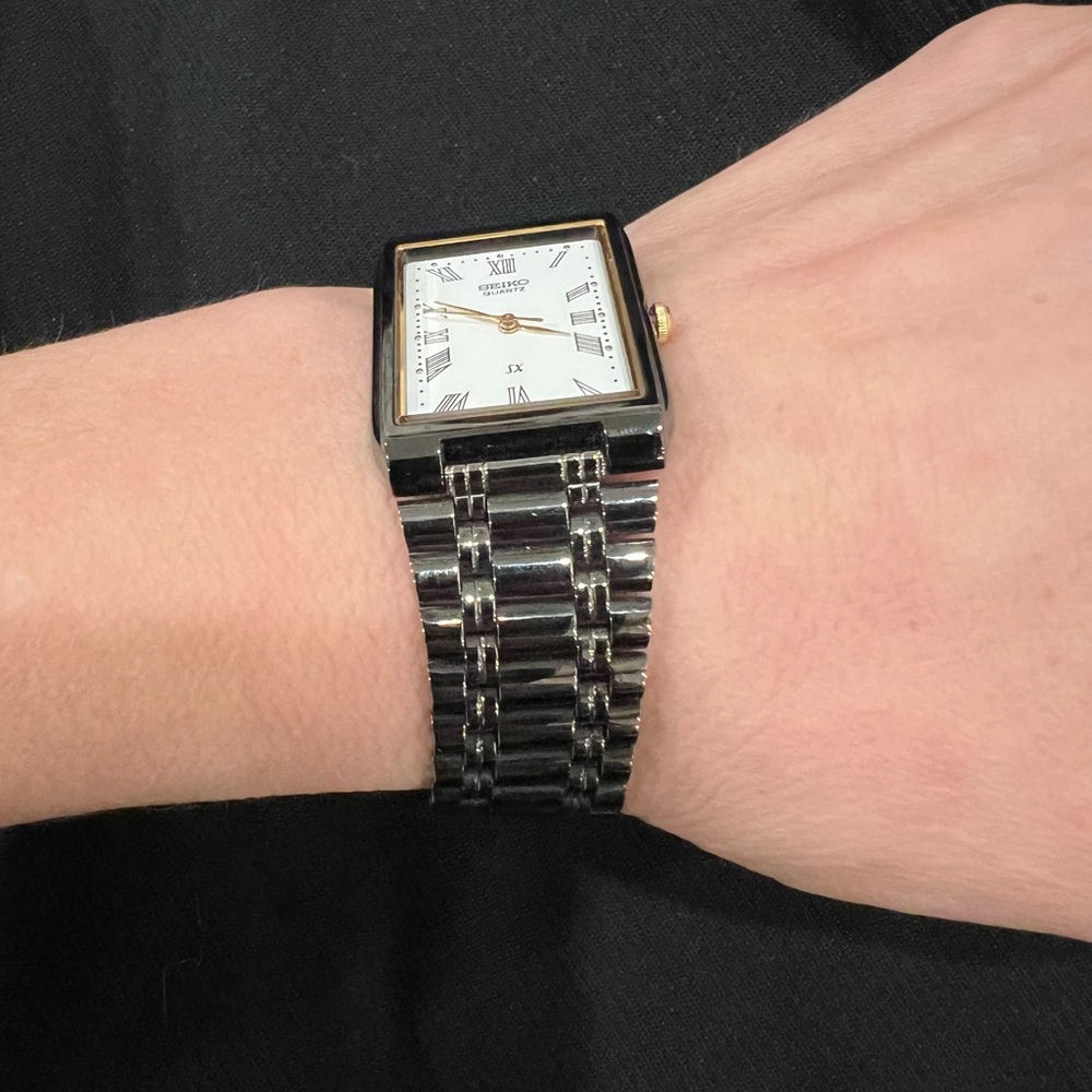 Seiko Two-Tone Rectangular Watch - Picture 3 of 8